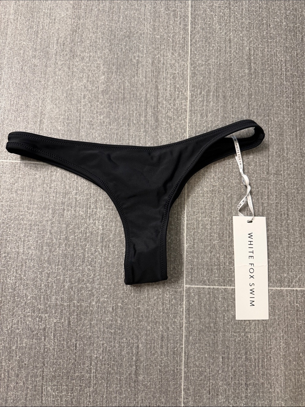 White Fox Boutique Black Cheeky Bikini Bottom